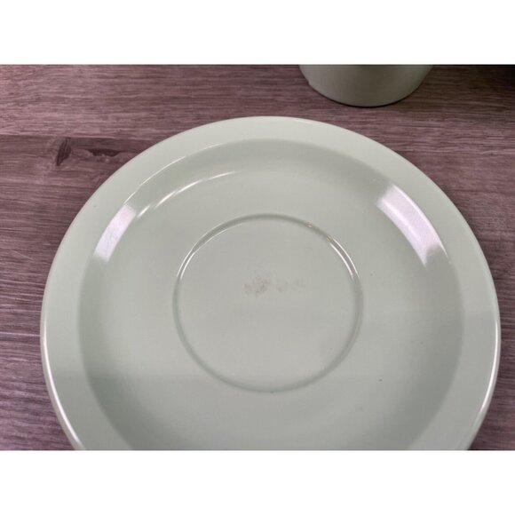 Lot of 5 Vintage Dallas Ware Coffee Cups - Pretty Seafoam Green - Made in USA - Picture 8 of 16